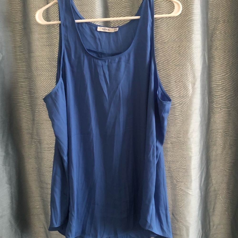 Ricki's XXL Blue Sleeveless Tank Top-perfect for summer or fall- new or like new